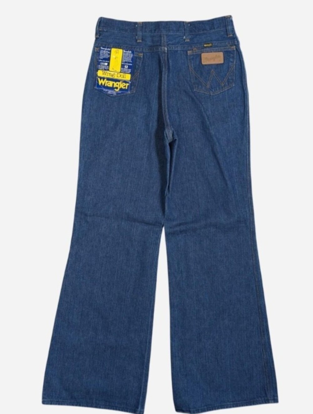 True Vintage 1970s Deadstock Wrangler "Wrag-Doll" Bell Bottom Jeans 30"